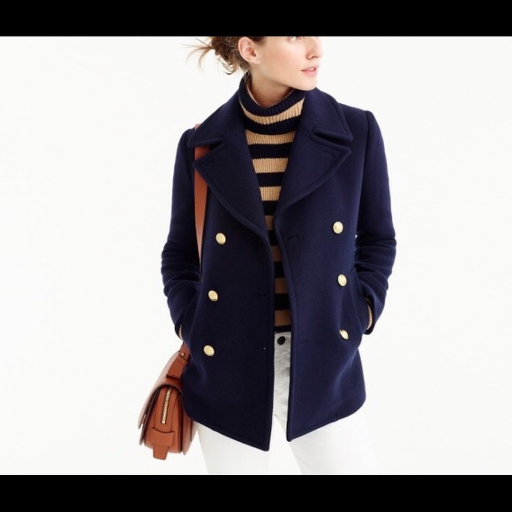 JCrew Peacoat, Navy Blue